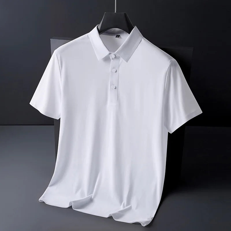 Premium Ice Silk Polo Shirt