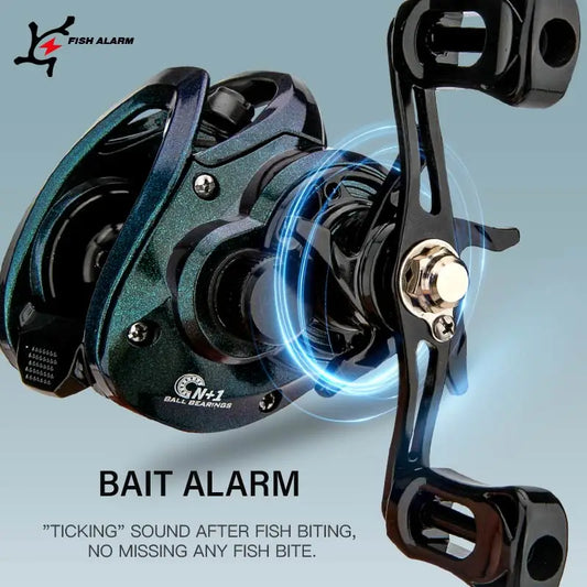 CEMREO Bait Casting Fishing Reel 7kg Drag Magnetic Brake System 7.0:1 Small Body Reel Fishing Tackle Bass Trout Carp Fishing RS