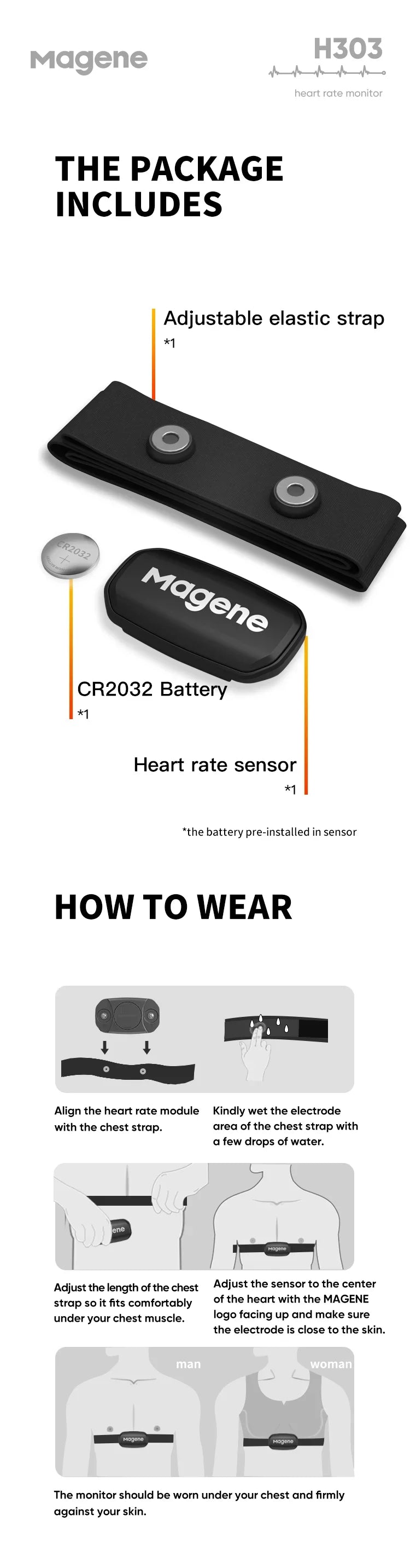 Heart Rate Monitor - Bluetooth with Chest Strap