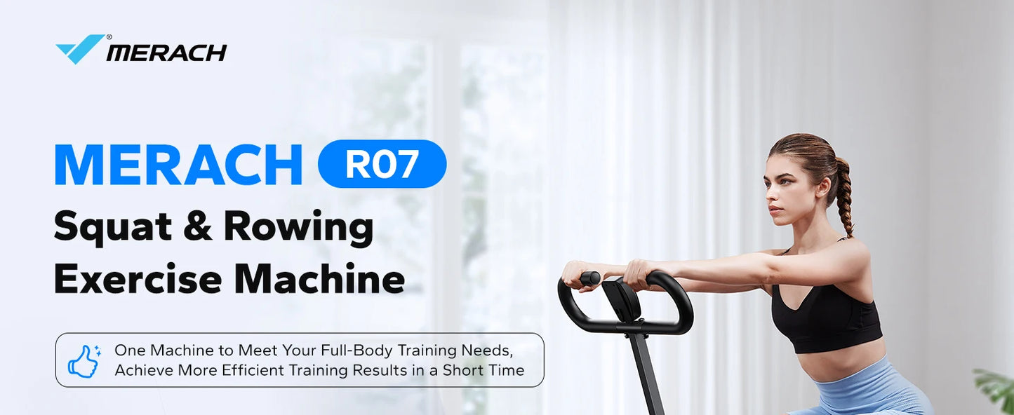 2-in-1 Squat & Rowing Machine