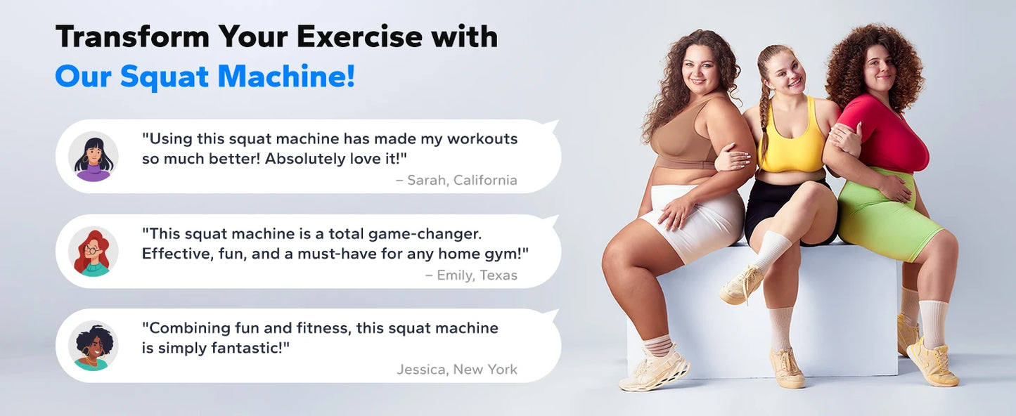2-in-1 Squat & Rowing Machine