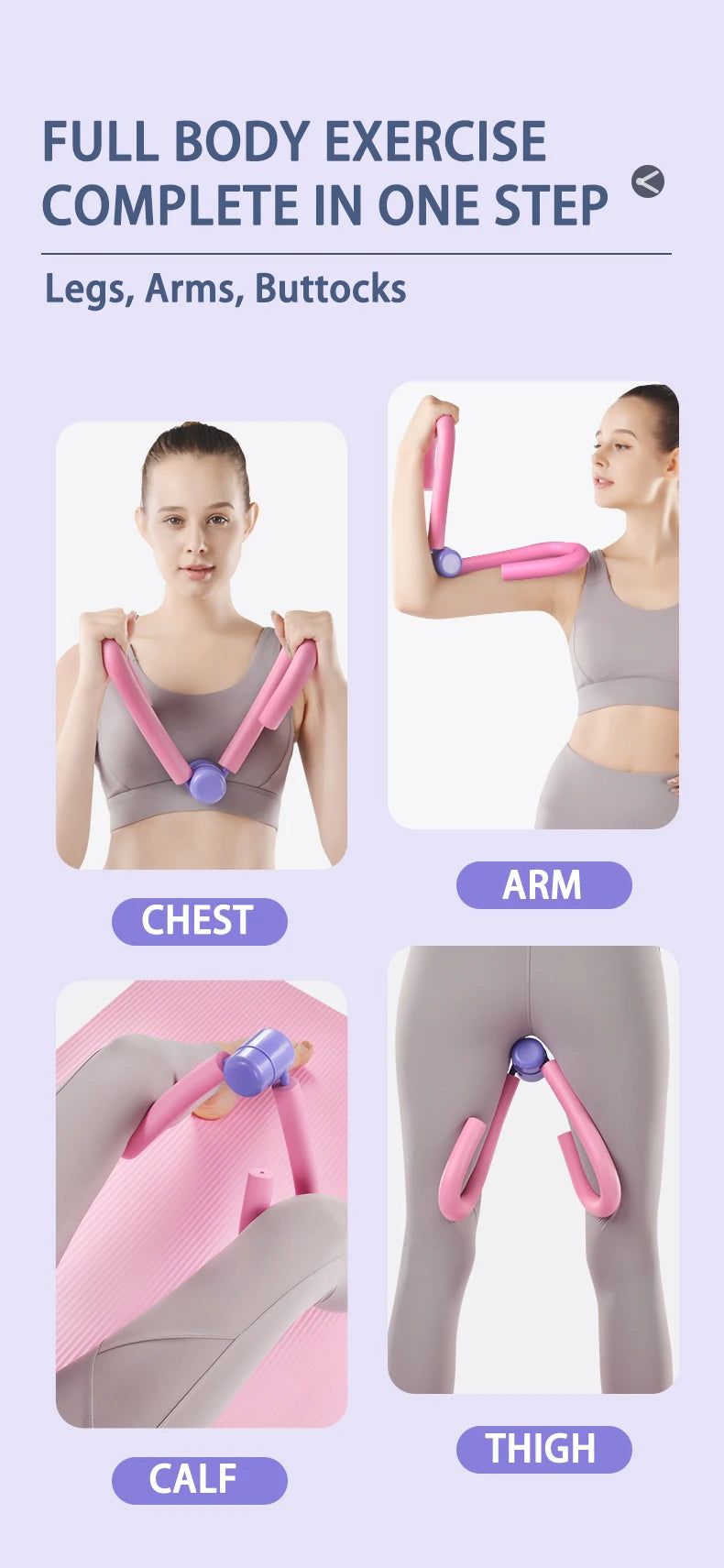 Thigh and arm toner for home workouts and body trimming