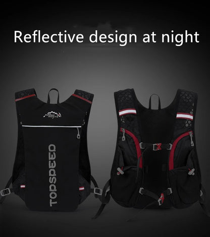 5L ultralight hydration running vest with 500ml bottle for trail and marathon