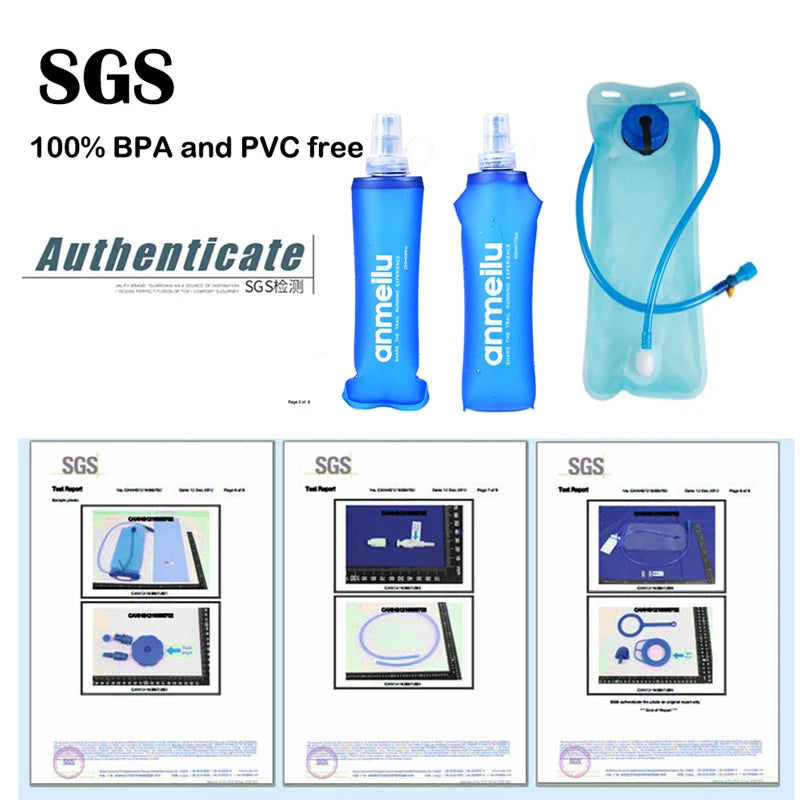 5L ultralight hydration running vest with 500ml bottle for trail and marathon