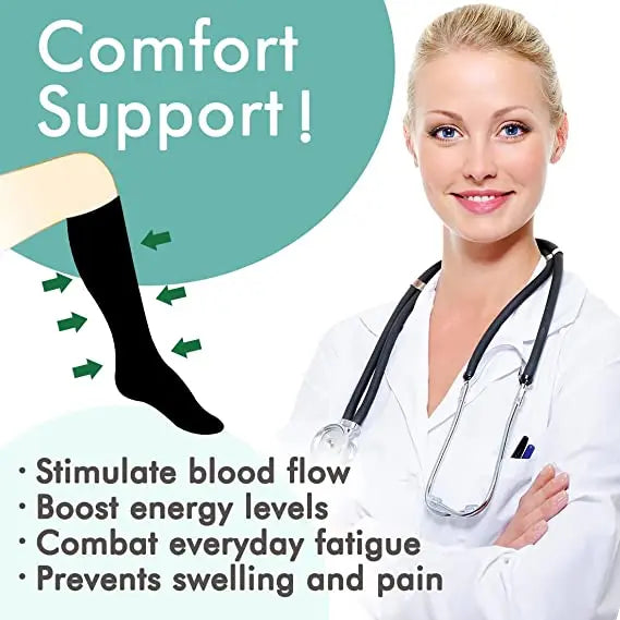 1 Pair Compression Socks Running Support