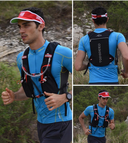 5L ultralight hydration running vest with 500ml bottle for trail and marathon