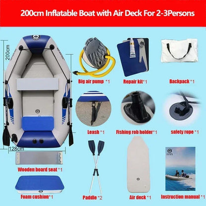 Professional Inflatable Fishing Boat Set