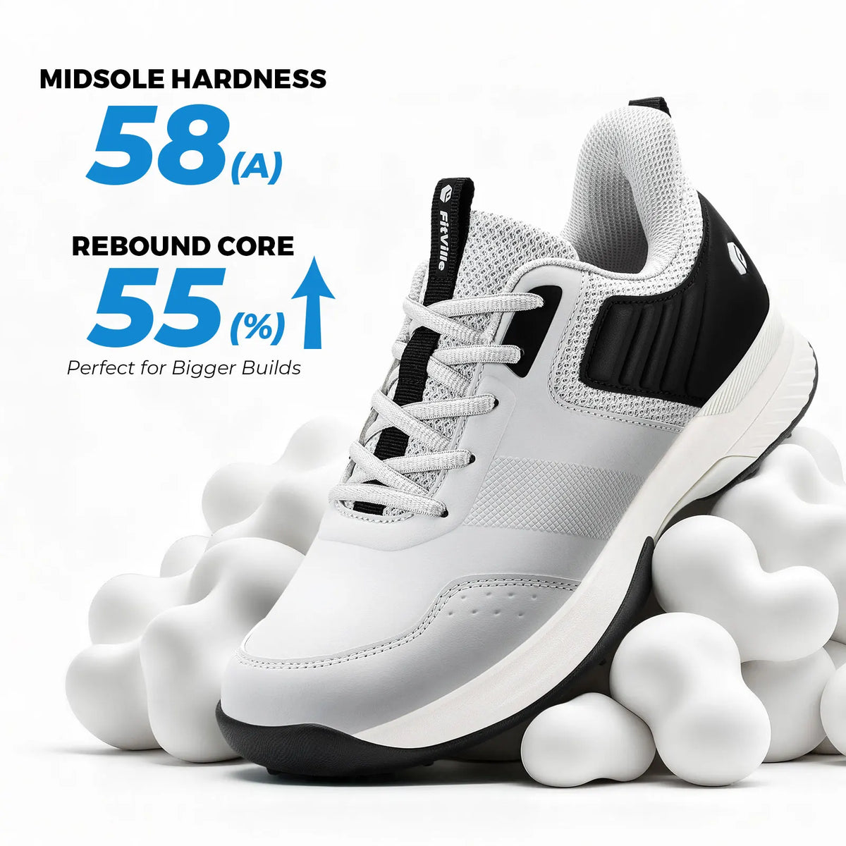 Men's Extra Wide Spiked Golf Shoes
