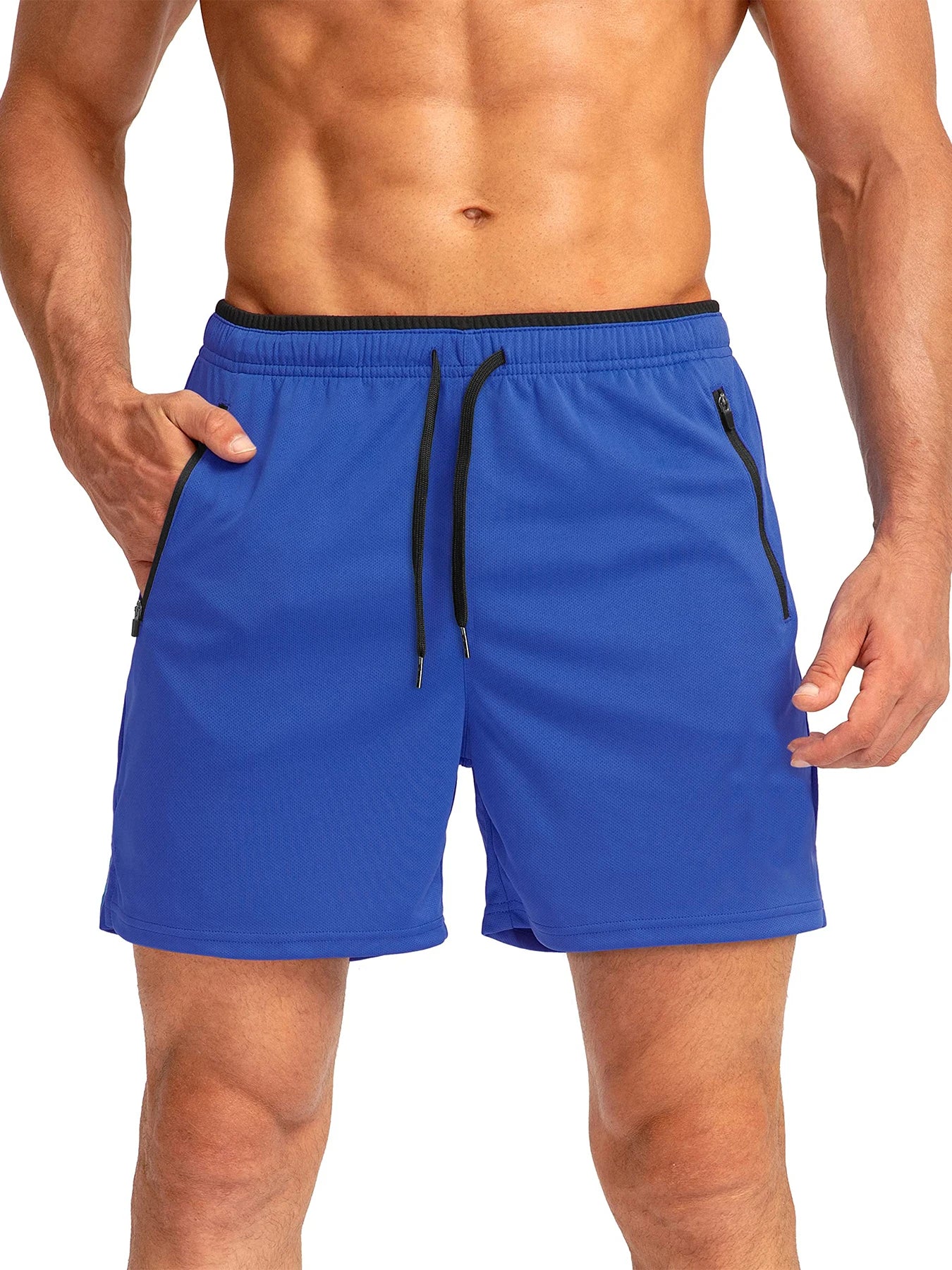 Quick-Dry Athletic Shorts with Pockets