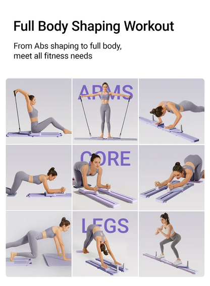 2-in-1 Abs & Ski Board Portable Core & Leg Trainer for Home Gym