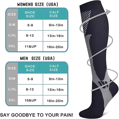 1 Pair Compression Socks Running Support
