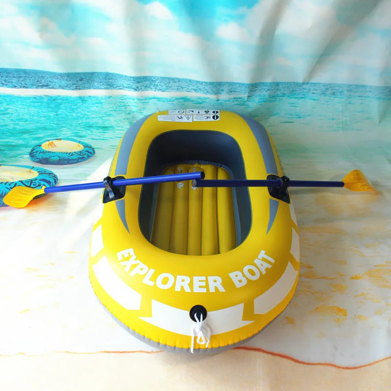Compact 2-Person Inflatable Fishing Boat