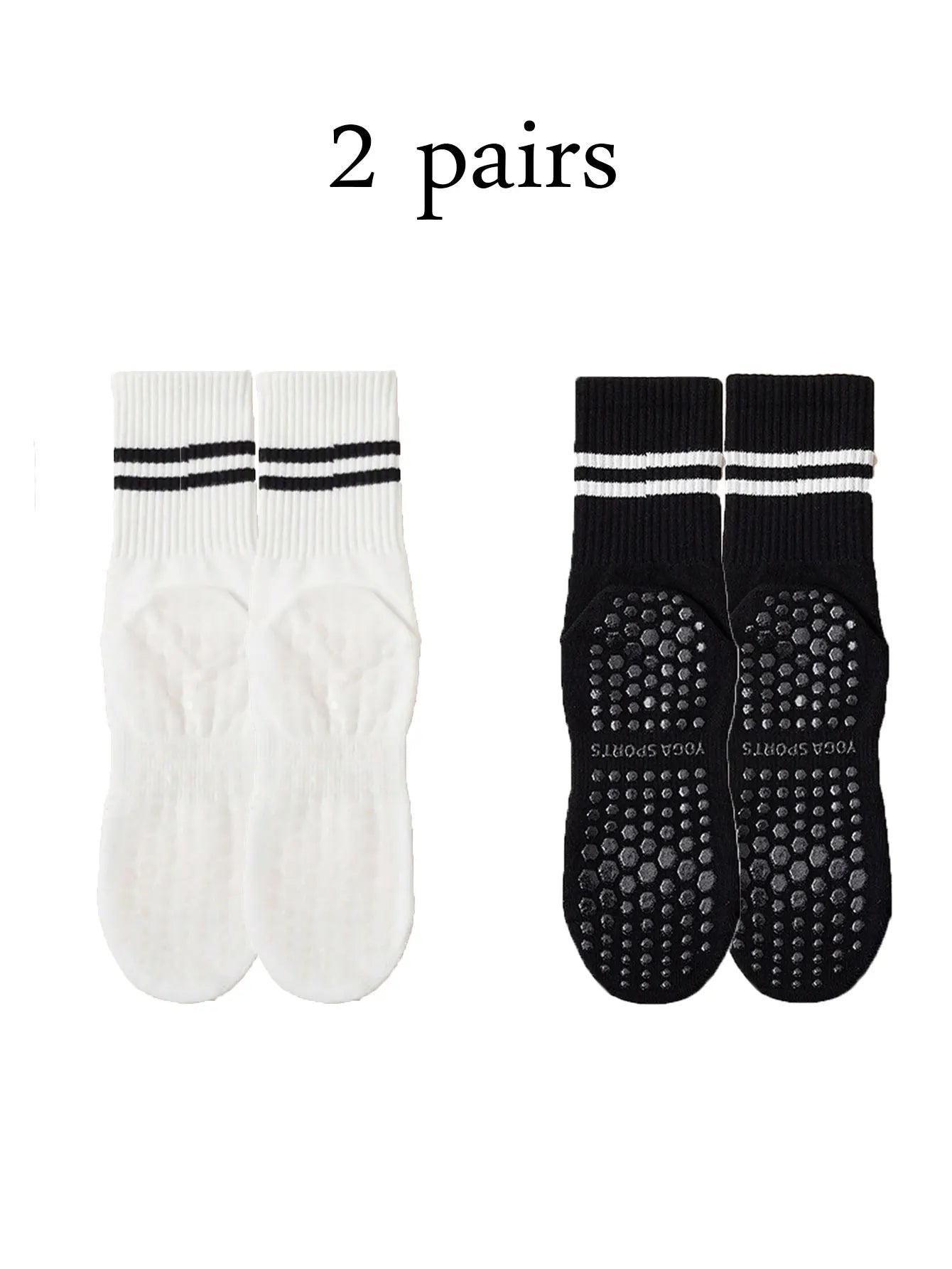 4 Pairs Non-Slip Pilates & Yoga Socks for Women