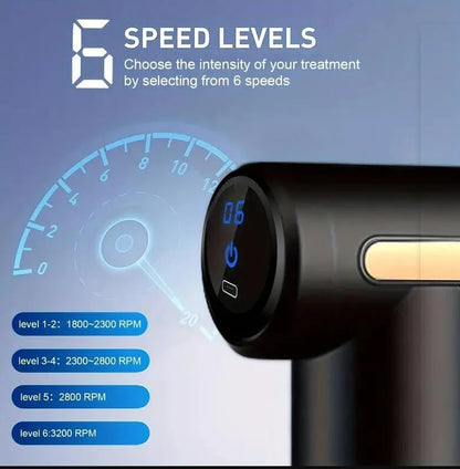 Mini portable massage gun for deep muscle recovery