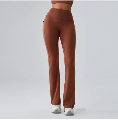 Women’s Flared Yoga Pants – High-Waist Bell-Bottom Leggings