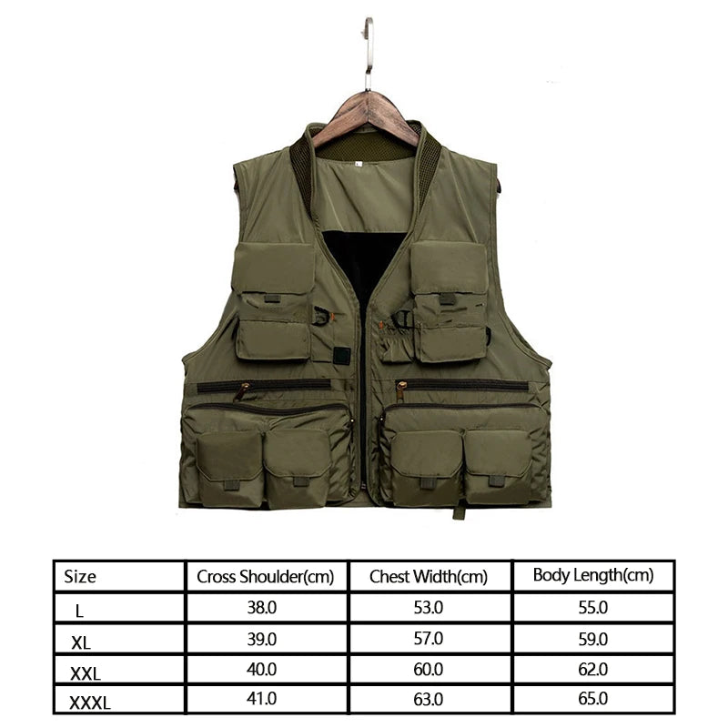 Quick-Dry Multi-Pocket Fishing Vest