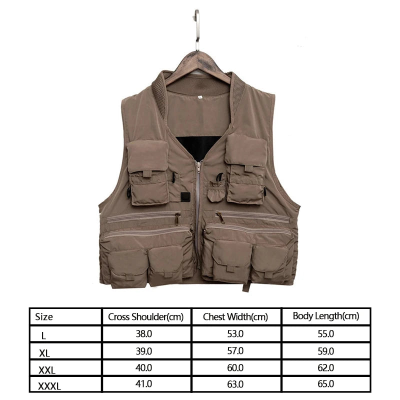 Quick-Dry Multi-Pocket Fishing Vest