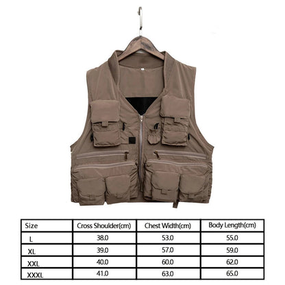 Quick-Dry Multi-Pocket Fishing Vest