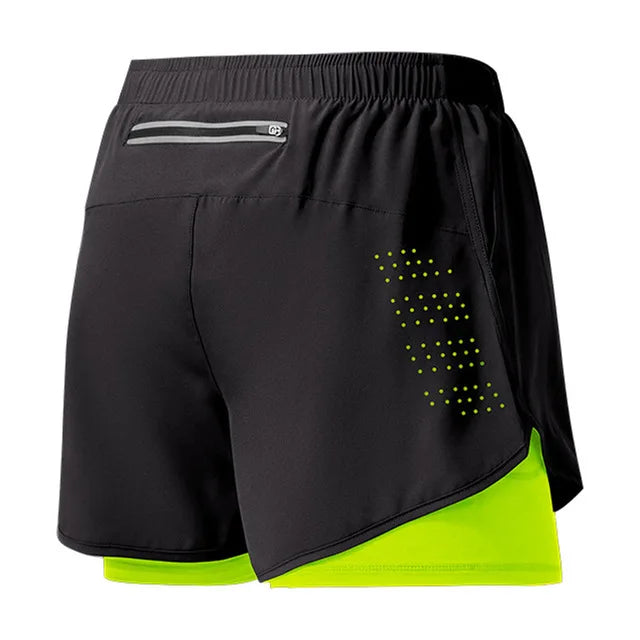 Quick-Dry Double Layer Running Shorts