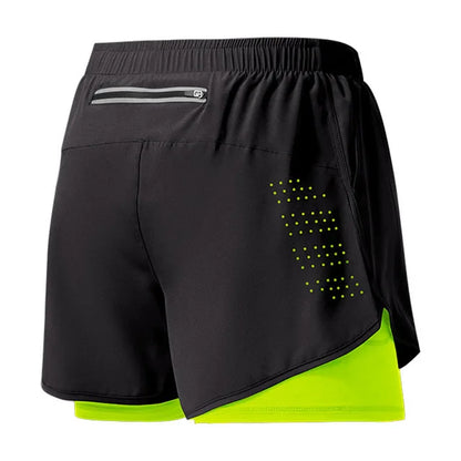 Quick-Dry Double Layer Running Shorts
