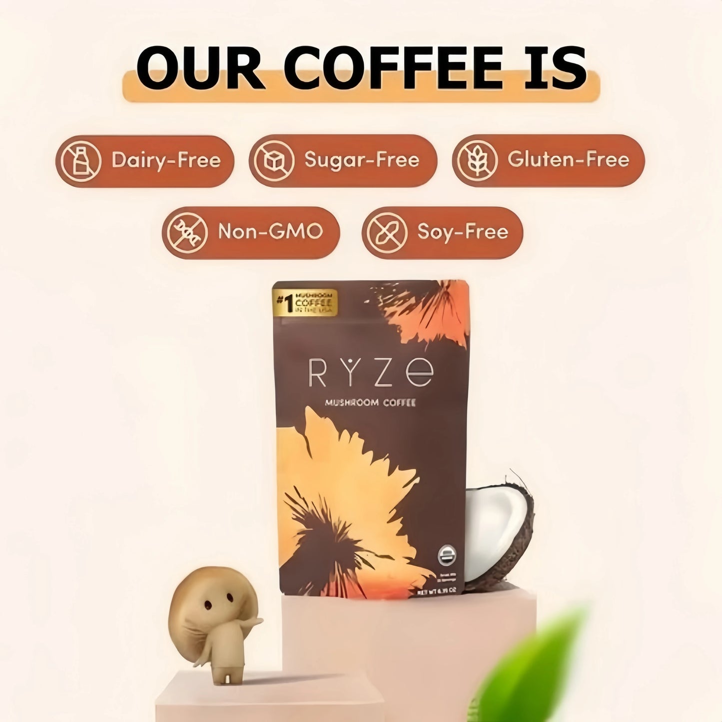 2x Organic Mushroom Coffee 30-Serving
