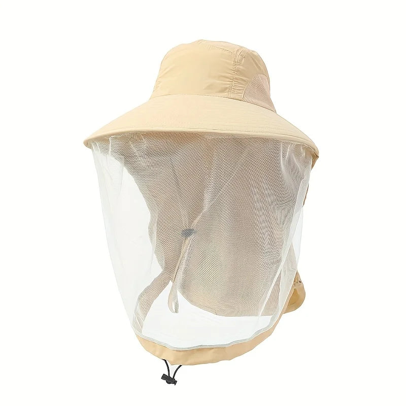 Wide Brim Mesh Insect Hat