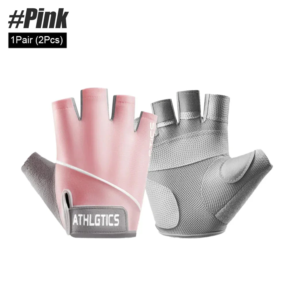 Breathable fingerless training gloves for cycling, gym, and weightlifting