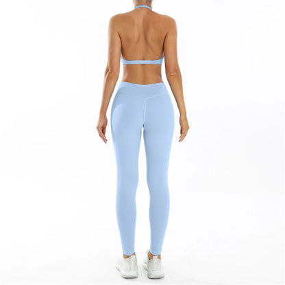 3PCS Women’s Yoga Set – Sports Bra, Leggings & Gym Outfit
