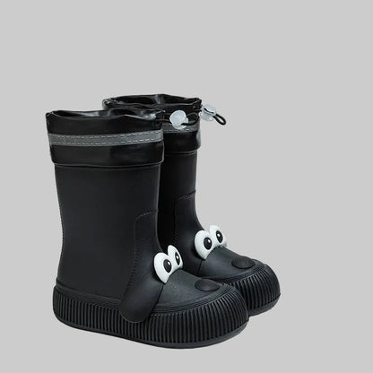 Puppy Pattern Warm Rain Boots