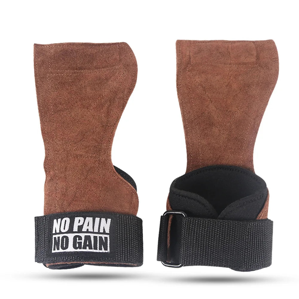 Cowhide Weightlifting Gym Grips