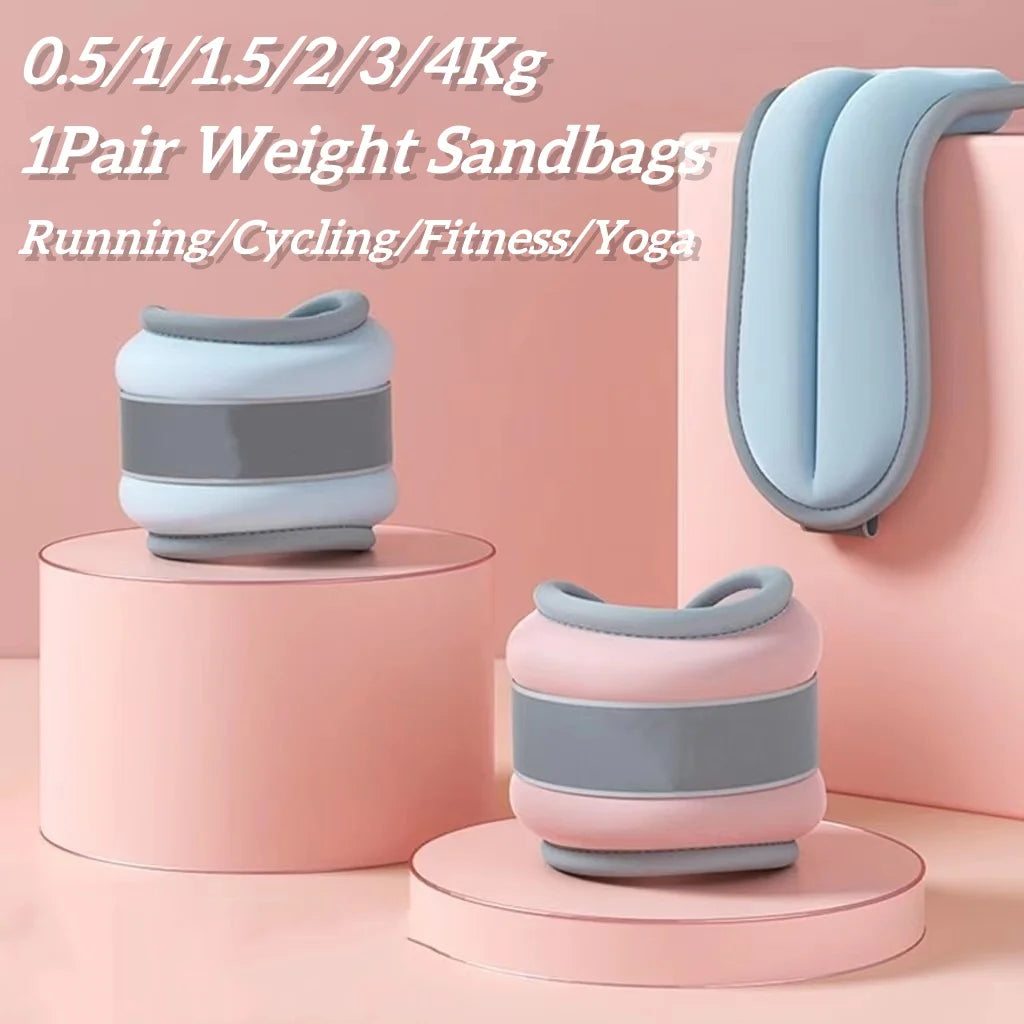 Adjustable wrist and ankle weights for fitness, yoga, and running