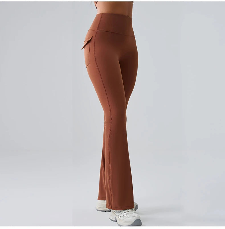 Women’s Flared Yoga Pants – High-Waist Bell-Bottom Leggings