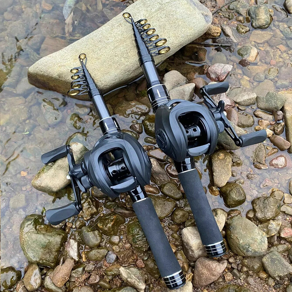 Portable Telescopic Fishing Rod Kit