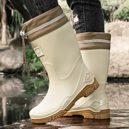 Waterproof Mid-Calf Rain Boots