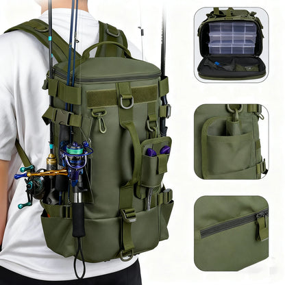 Multifunctional Waterproof Fishing Backpack