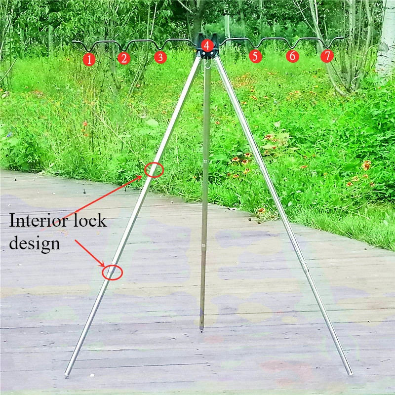 Telescopic Aluminum Fishing Rod Bracket