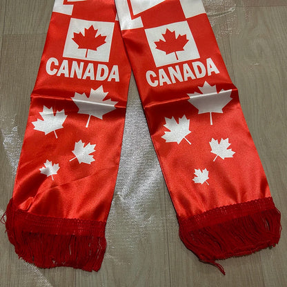 Canada Flag Satin Sports Scarf