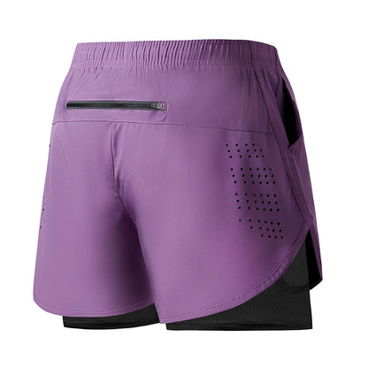 Quick-Dry Double Layer Running Shorts