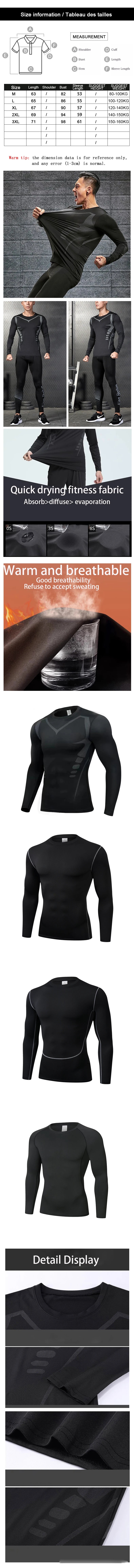 Men’s Long Sleeve Compression Sports T-Shirt