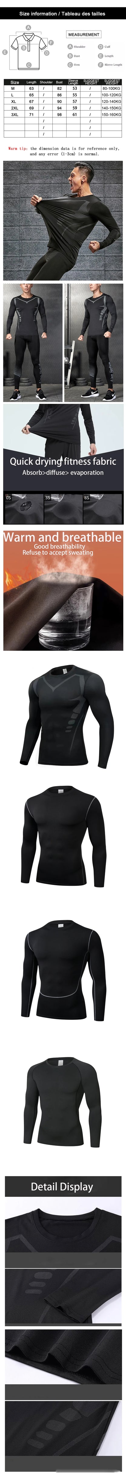 Men’s Long Sleeve Compression Sports T-Shirt