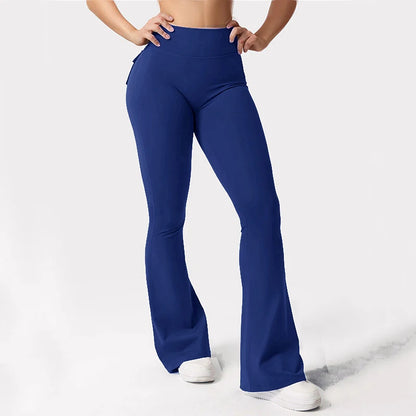 Women’s Flared Yoga Pants – High-Waist Bell-Bottom Workout Leggings