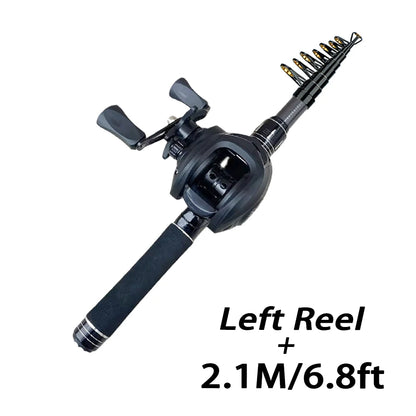 Portable Telescopic Fishing Rod Kit