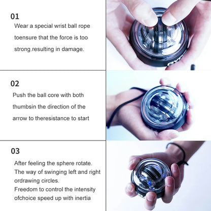 LED Gyroscopic Power Trainer ball