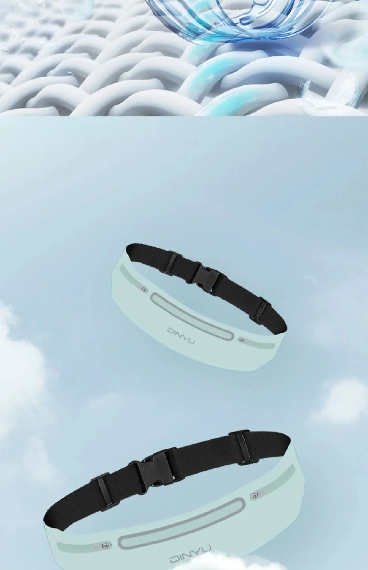 Adjustable sports fanny pack with phone holder for running and gym