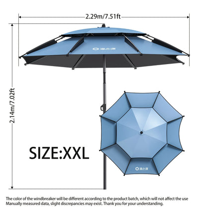 360° Adjustable Double Layer Umbrella