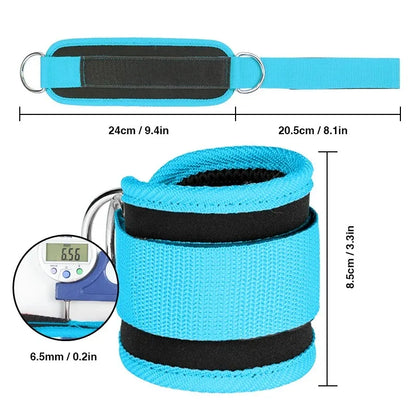 TPE resistance bands with ankle straps for leg strength and gym workouts