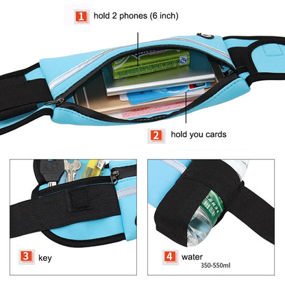 Sports waist bag for running, cycling, and gym – fits phones and essentials
