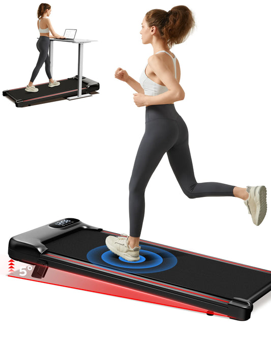 Treadmill with incline, app, and remote control