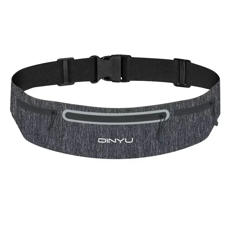 Adjustable sports fanny pack with phone holder for running and gym