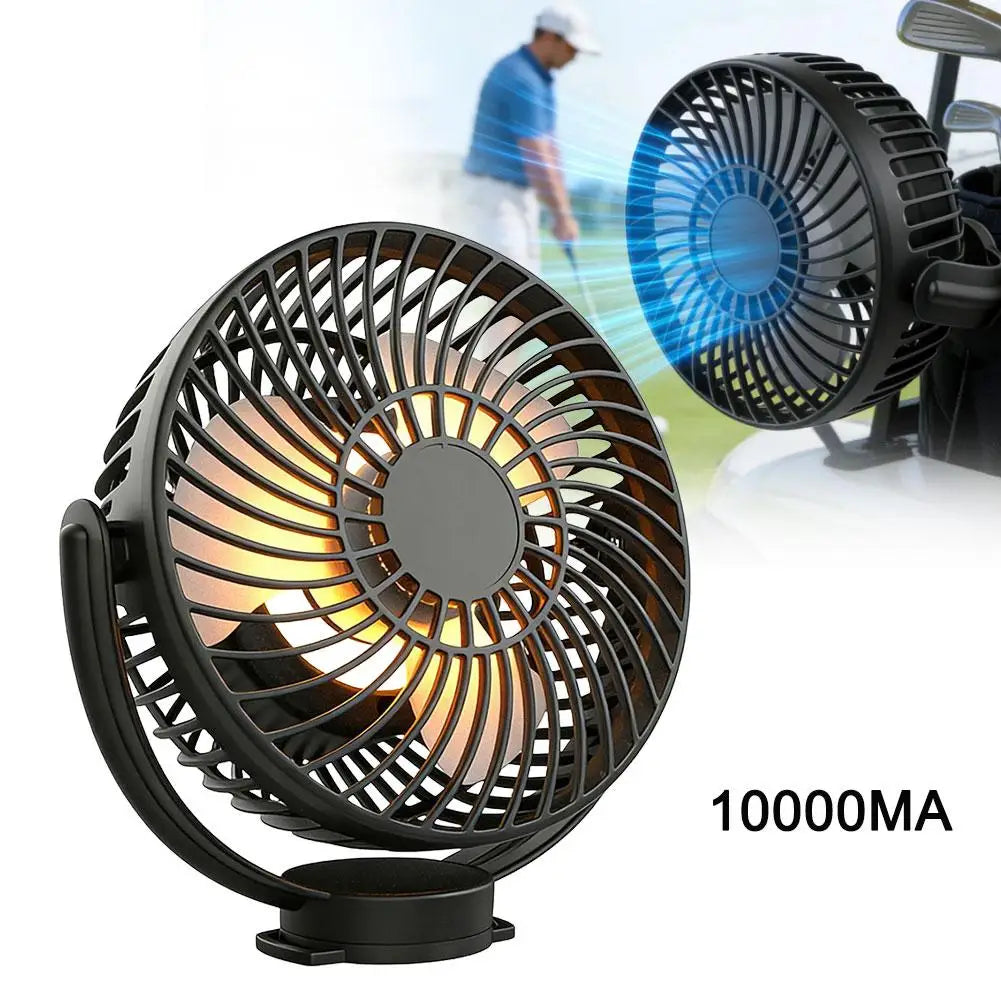 Magnetic Golf Cart Fan 10000mAh